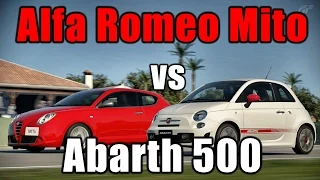 GT6丨Rival Battles丨Alfa Romeo MiTo vs Abarth 500