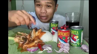 5pcs Senorita Sardines Mukbang +Sibuyas+Sili subrang sarap