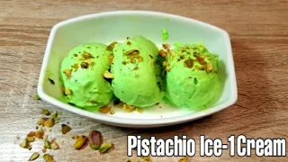 Pista Ice Cream Recipe || Super Soft Pistachio Ice Cream || Eggless || No Machine