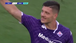 Highlights  Fiorentina vs Roma 2-1 (El Shaarawy, Jovic, Ikone')