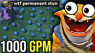 He's breaking the record 1000+GPM Techies! What the permanent stun really is?