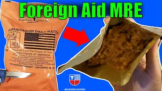 American HDR (Humanitarian Daily Ration) Foreign Aid MRE Review | 2013 Meal Ready To Eat Taste Test