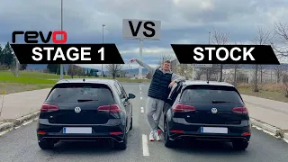 0-100 REVO Stage 1 vs Stock GOLF R! Hemos BAJADO de 4 SEGUNDOS???