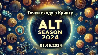 Точки входу в Крипту, АльтСезон, Купити токен 04-06-24 💛💙