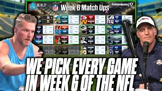 Pat McAfee & AJ Hawk Pick EVERY Week 6 NFL Game