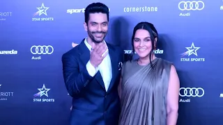 Mr and Miss Bedi | Neha Dhupia and Angad Bedi Spotted | An Awards show event in Mumbai.