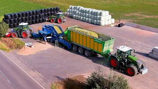 Mais 2021 : Silage Baling & Wrapping with GÖWEIL / Krone BIG X 630 / Fendt 933 & 930 / Schoonbroodt