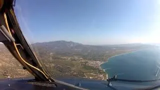 Amazing Cockpit view Boeing 737 bad landing to Samos - Samos International Airport (SMI/LGSM)