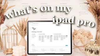 what's on my 12.9" M1 ipad pro 2021 ☁️  accessories, organization, & productivity apps