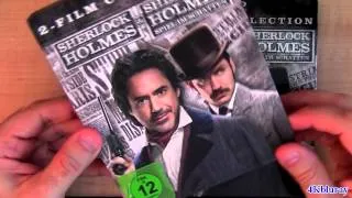 Sherlock Holmes STEELBOOK blu-ray unboxing review Game of Shadows