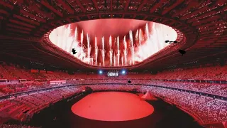 Inauguración Juegos Olímpicos Tokio 2020 FUEGOS ARTIFICIALES ESPECTACULAR PIROTECNIA Tokio 2021