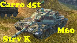 Carro 45t ● Strv K ● M60 - WoT Blitz UZ Gaming