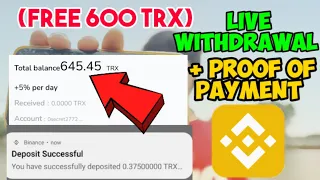 Claim Free Trx - Direct Withdraw Via Binance, TrusWallet, Abra!