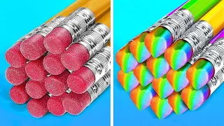 GENIUS SCHOOL HACKS || Smart DIY Tricks ! Cool Crafts And Gadgets You Will Love by 123 GO! Genius