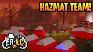 BIOHAZARD LEAK IN GRAVEYARD... *HAZMAT RESPOND & ZOMBIES* ER:LC Roblox Halloween Roleplay