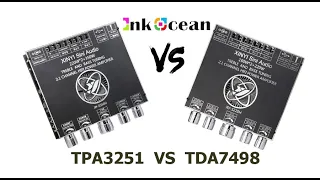 Tda7498 vs Tpa3251, XY-S350H VS XY-S220H 2.1 channel Bluetooth power amplifier high & low subwoofer