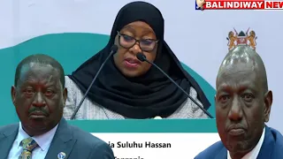 Listen what Tanzania President Samia Suluhu told Ruto and Raila at KICC in front of foreign leaders!