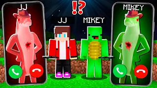 JJ Creepy Gummigoo vs Mikey Gummigoo CALLING at NIGHT to JJ and MIKEY ! - in Minecraft Maizen