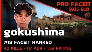 gokushima DOMINATES MIRAGE with 40 KILLS!🔥 (MIRAGE) FACEIT LVL 10 / CSGO POV / Sep 6, 2023