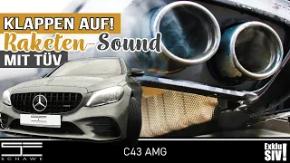 Klappen auf - TOP-Sound mit TÜV I AMG-Auspuffanlage legal nachgerüstet I Mercedes by SCHAWE