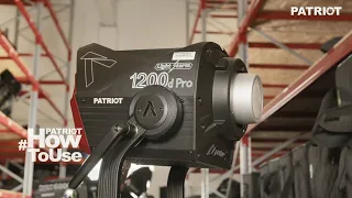 PATRIOT How to Use | Setting Up The Aputure Light Storm LS 1200D Pro Daylight LED Light