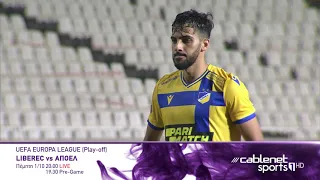 LIBEREC VS ΑΠΟΕΛ PLAY-OFF (UEFA EUROPA LEAGUE) PROMO