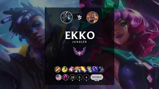 Ekko Jungle vs Qiyana - NA Master Patch 12.7