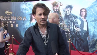 Pirates of the caribbean dead men tell no tales Shanghai World Premiere 2017 (Johnny Depp)