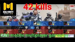 COD mobile multiplayer gameplay | 42 kills by MVP | highest kills in cod mobile