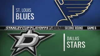 Blues vs Stars   Second Round  Game 6   May 5,  2019