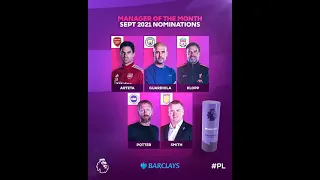 Manager of the month Nominees