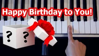 Happy Birthday to You! (EASY One finger piano tutorial)