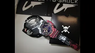 G Shock GA-110JOP-1AER ONE PIECE Monkey D. Luffy unboxing by TheDoktor210884