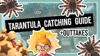 How to Catch TARANTULAS Easily and Make Money FAST 💰 | + Funny Fails (outtakes) | Animal Crossing