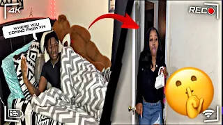 SNEAKING BACK INTO THE HOUSE AFTER CHEATING PRANK ON BOYFRIEND!!! 💔