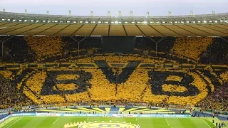 DFB Pokalfinale 2014 HD Einlaufen+ Choreographie  BVB/FCB