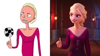 Frozen Elsa Drawing Meme (Funny Drawing)