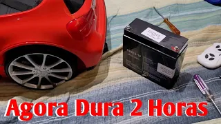 Adaptei a Bateria De 18 Amperes No Carrinho 12 Volts - Bruno Batman