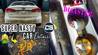 Deep Cleaning a DISASTER Kia Forte! | The Detail Geek