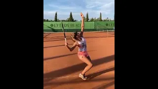 wow   HOT tennis girl  #shorts