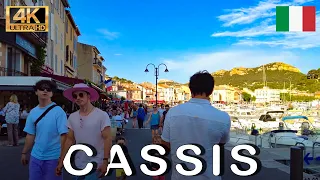 Cassis - the black pearl of the French Riviera - Walking in 4K