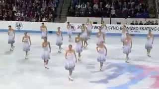 World Synchronized Skating SP 3 Team Russia 2013