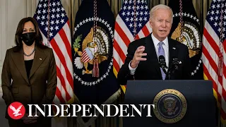 Live: Joe Biden and Kamala Harris meet with Covid response team