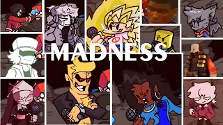 FNF Madness But - Different Characters Sing It (Everyone Sings Madness)