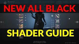 New All Black Shader Unlock Guide - How To Get Superblack Amazing Full Super Black Shader Released