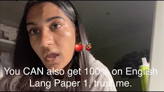 how i got 100% on english lang paper 1 | watch this before your gcse