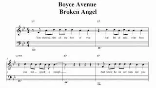 Boyce Avenue - Broken Angel Music sheet