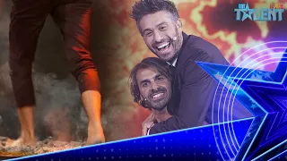 DANI MARTÍNEZ crosses THE FIRE by Jonathan Barragán | Semifinal 2 | Spain's Got Talent 7 (2021)