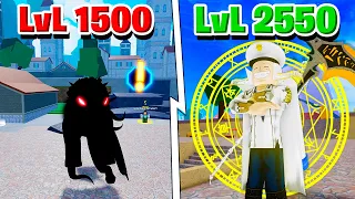 Upei do 1500 ao 2550 no Blox Fruits - Roblox o Filme