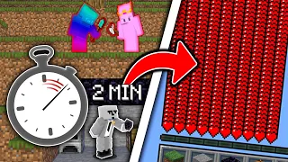 Minecraft Manhunt But Time Gives Me Health